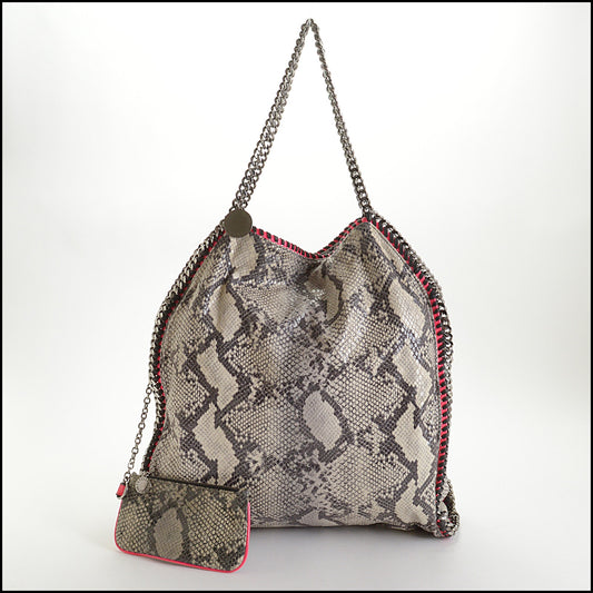 RDC14645 STELLA MCCARTNEY Python Printed Large Falabella