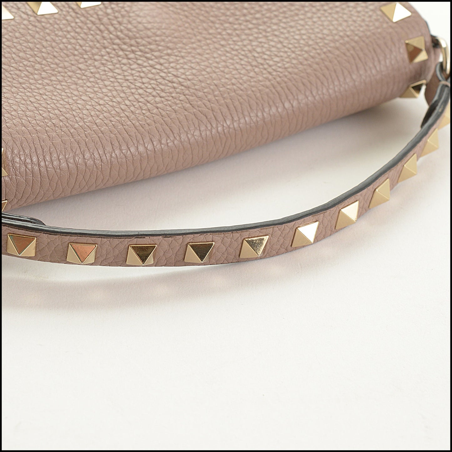 RDC15566 VALENTINO GARAVANI 2021 Poudre Leather Rockstud Mini Bag Without Long Strap