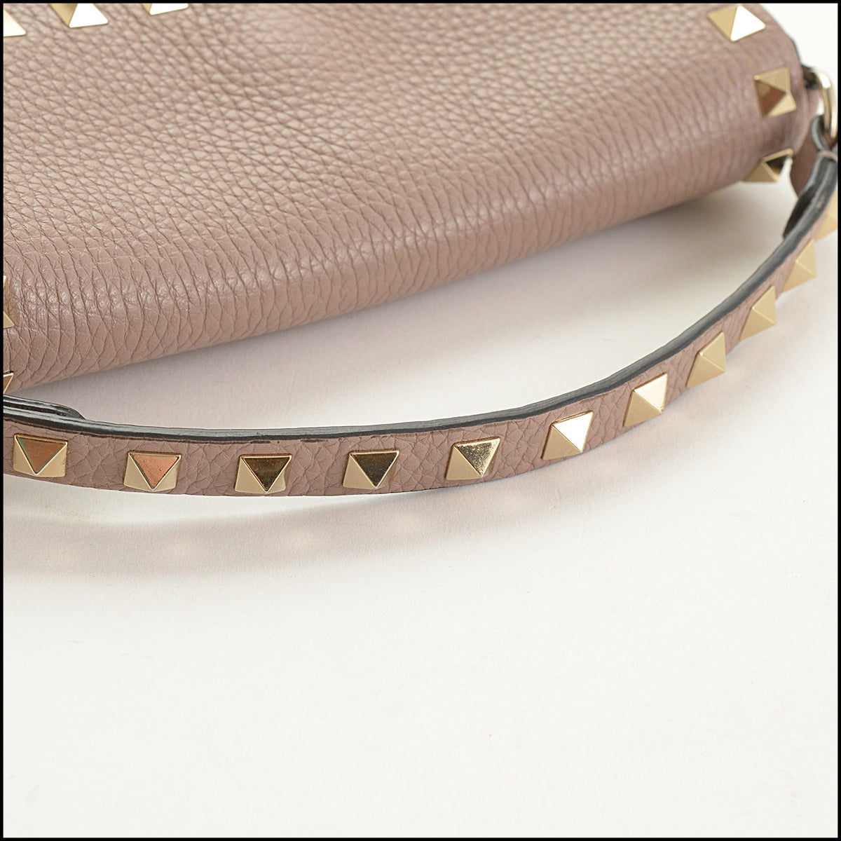 RDC15566 VALENTINO GARAVANI 2021 Poudre Leather Rockstud Mini Bag With Long Strap