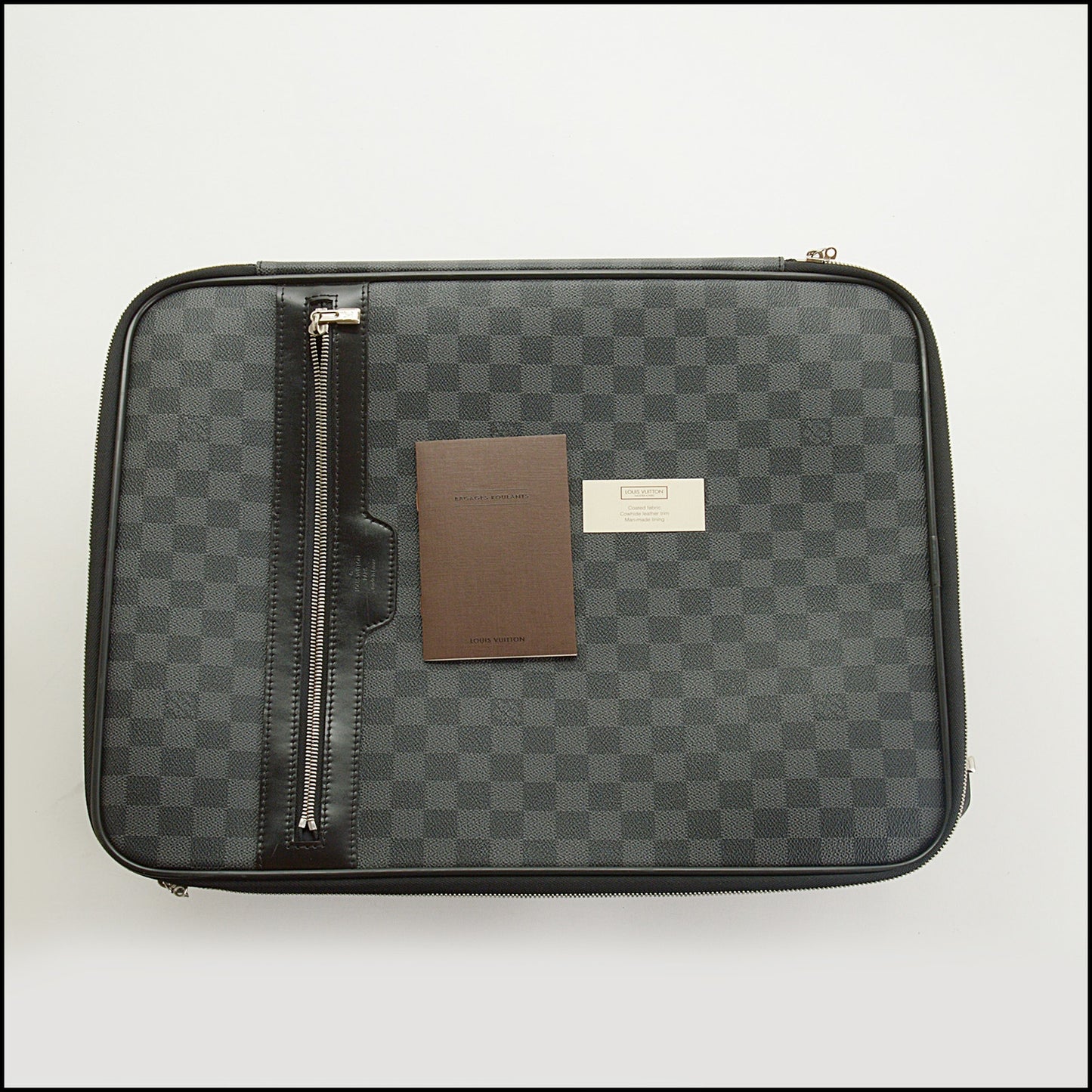 RDC15567 LOUIS VUITTON Black/Grey Pegase 45 Damier Graphite Canvas Rolling Luggage