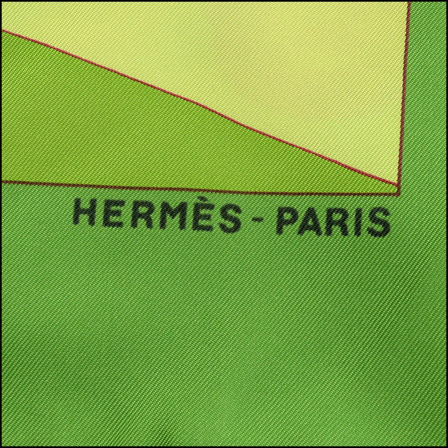 RDC15090 HERMES Green/Pink "Les Zebres II" 90 Silk Scarf