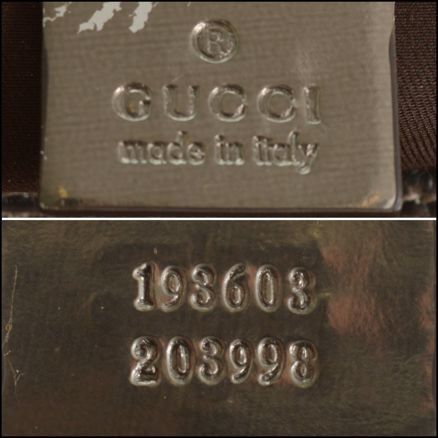 RDC15180 GUCCI Vintage Brown GG Supreme Silver Leather Boston Bag
