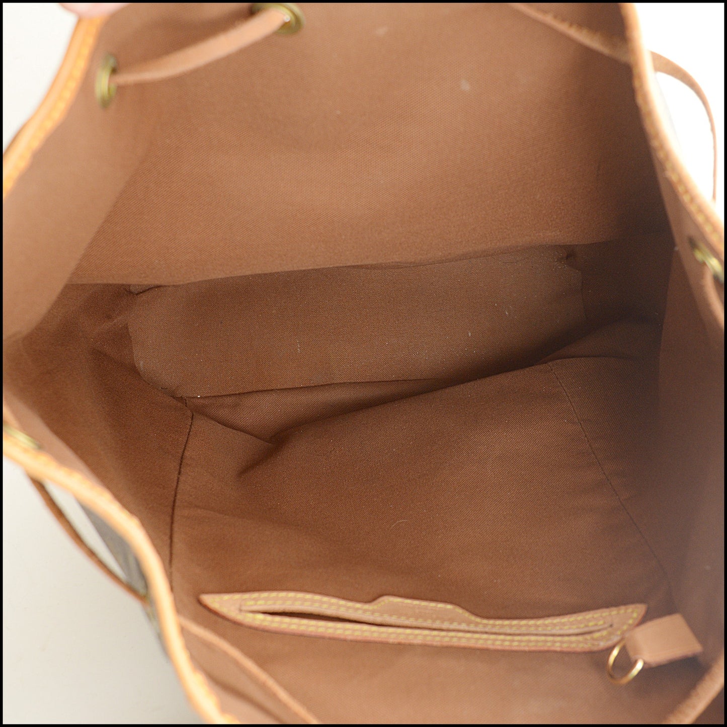 RDC15563 LOUIS VUITTON 2003 Brown LV Monogram Canvas Moutsouris MM Backpack