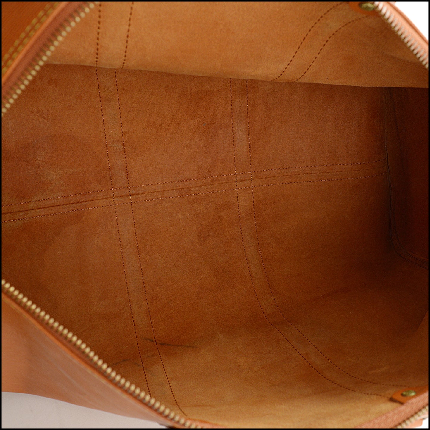 RDC15024 LOUIS VUITTON '91 Gold Tan Brown Epi Keepall 50 Travel Bag