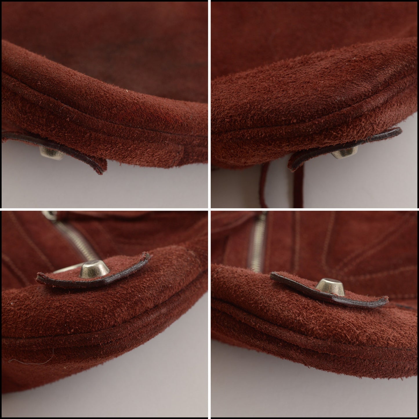 RDC15421 BALENCIAGA '02 Burgundy Suede Besace Multi-zip Moto Messenger Bag