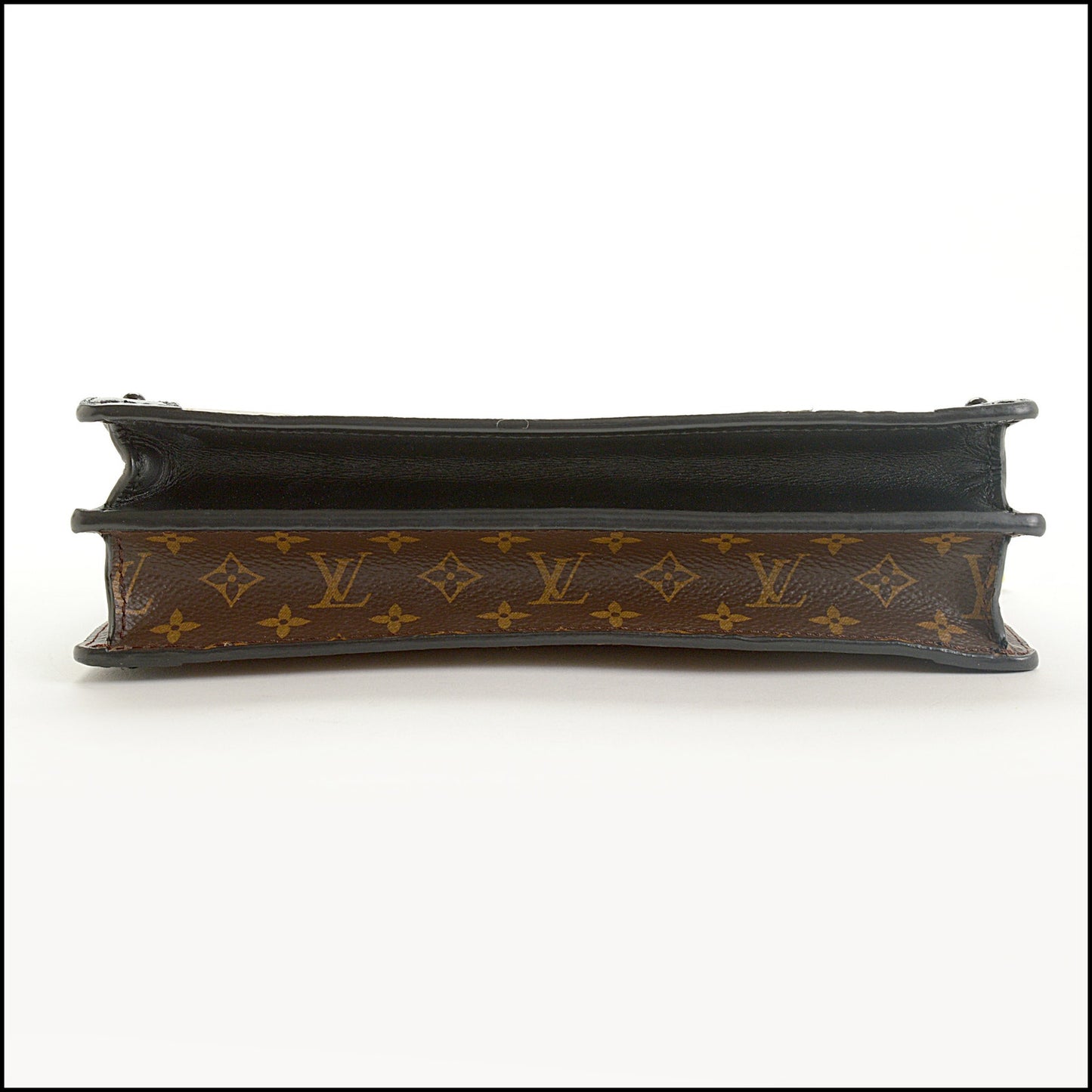RDC15426 LOUIS VUITTON Brown Canvas Reverse Trunk Bag