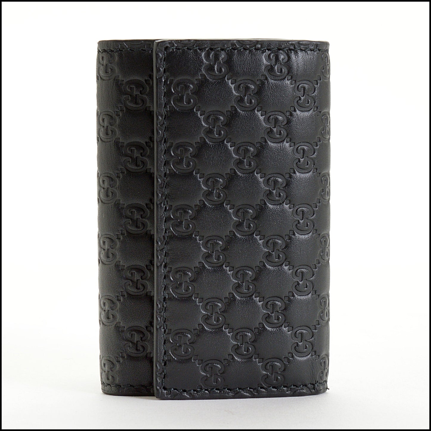 RDC14602 GUCCI Black Guccisima Leather 6-Key Case Holder
