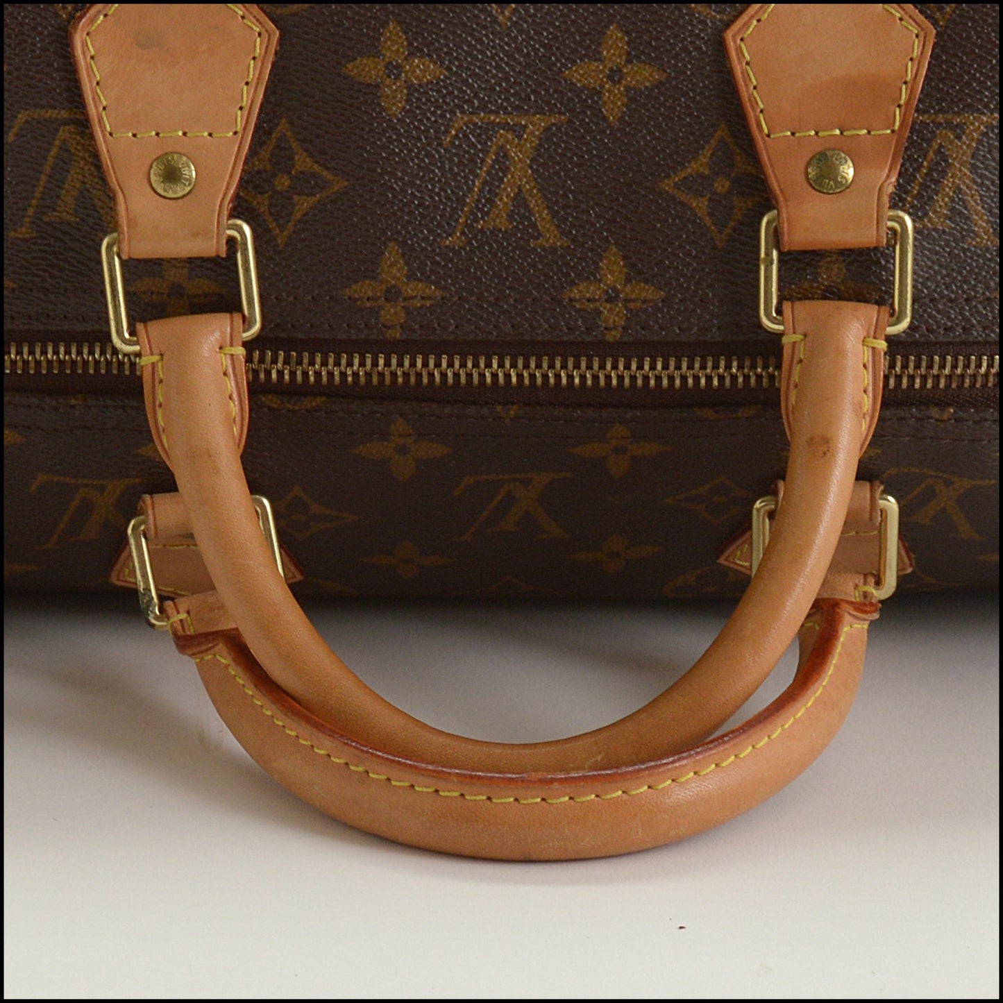 RDC15394 LOUIS VUITTON '10 Brown LV Monogram Canvas Speedy 40