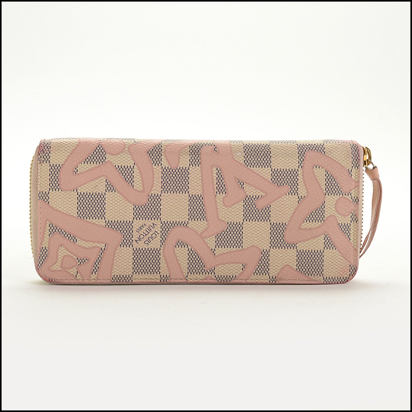 RDC15002 LOUIS VUITTON Damier Azur Rose Tahitienne Clemence Wallet