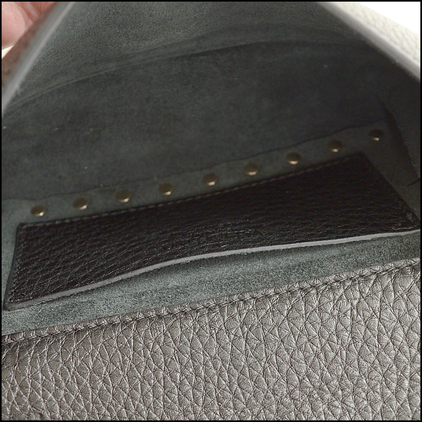 RDC15039 VALENTINO Black Leather Mini Rockstud Crossbody Bag