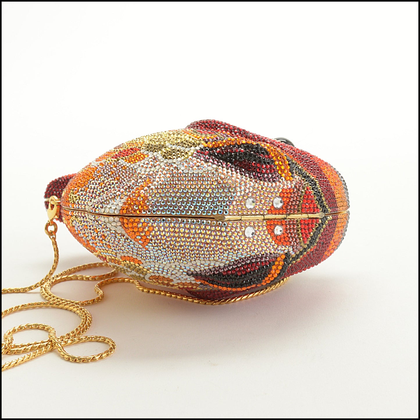 RDC15249 JUDITH LEIBER Red Koi Fish Minaudiere Bag