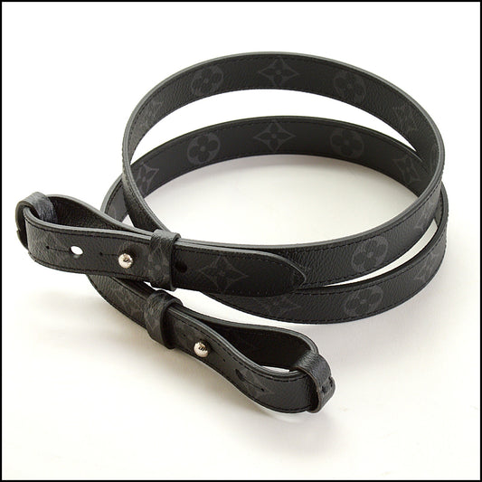 RDC15077 LOUIS VUITTON Black/Grey Monogram Eclipse Shoulder Strap Pin / Tang Buckle
