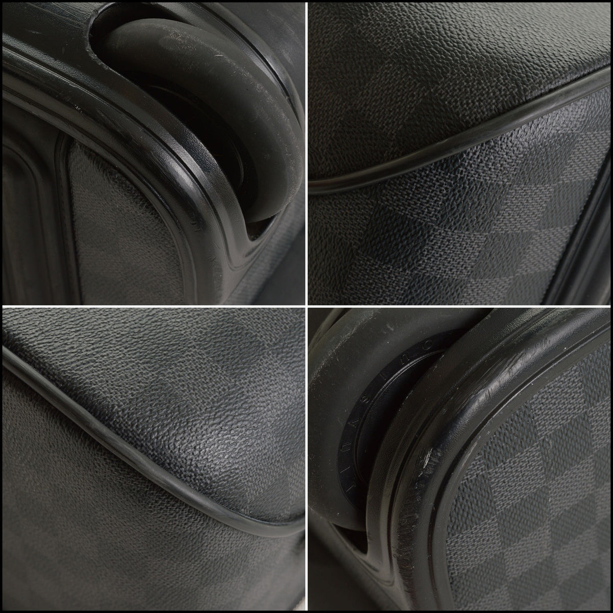 RDC15666 LOUIS VUITTON 2011 Black/Grey Damier Graphite Pegase 55 Canvas Rolling Luggage