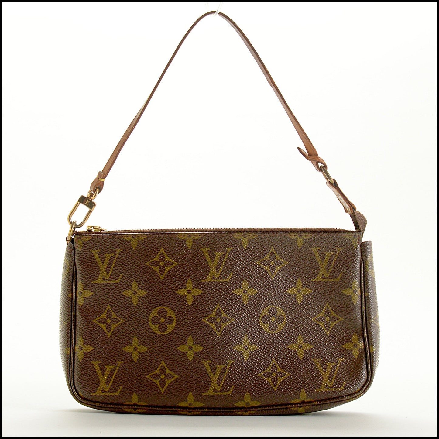 RDC15442 LOUIS VUITTON '00 Brown LV Monogram Canvas Pochette Accessoires Bag