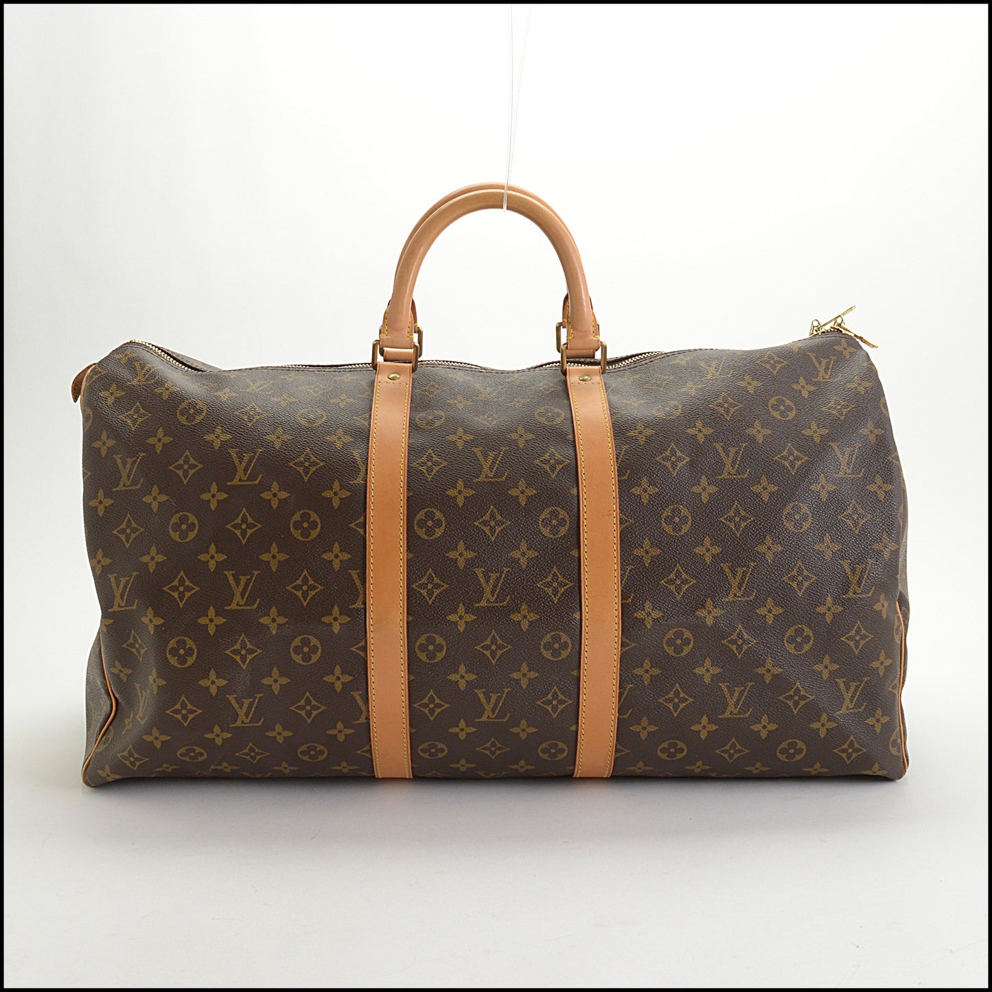 RDC14978 LOUIS VUITTON Brown Monogram Canvas Keepall 55 Duffle Bag