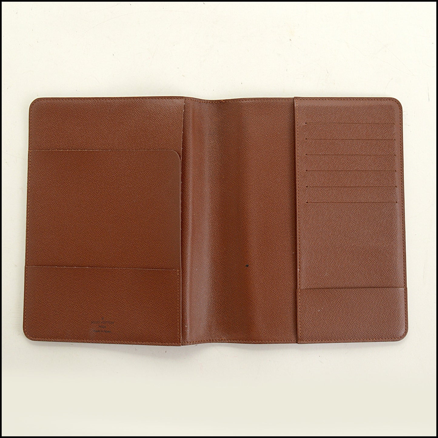 RDC15355 LOUIS VUITTON '06 Brown LV Monogram Desk Agenda Cover MM
