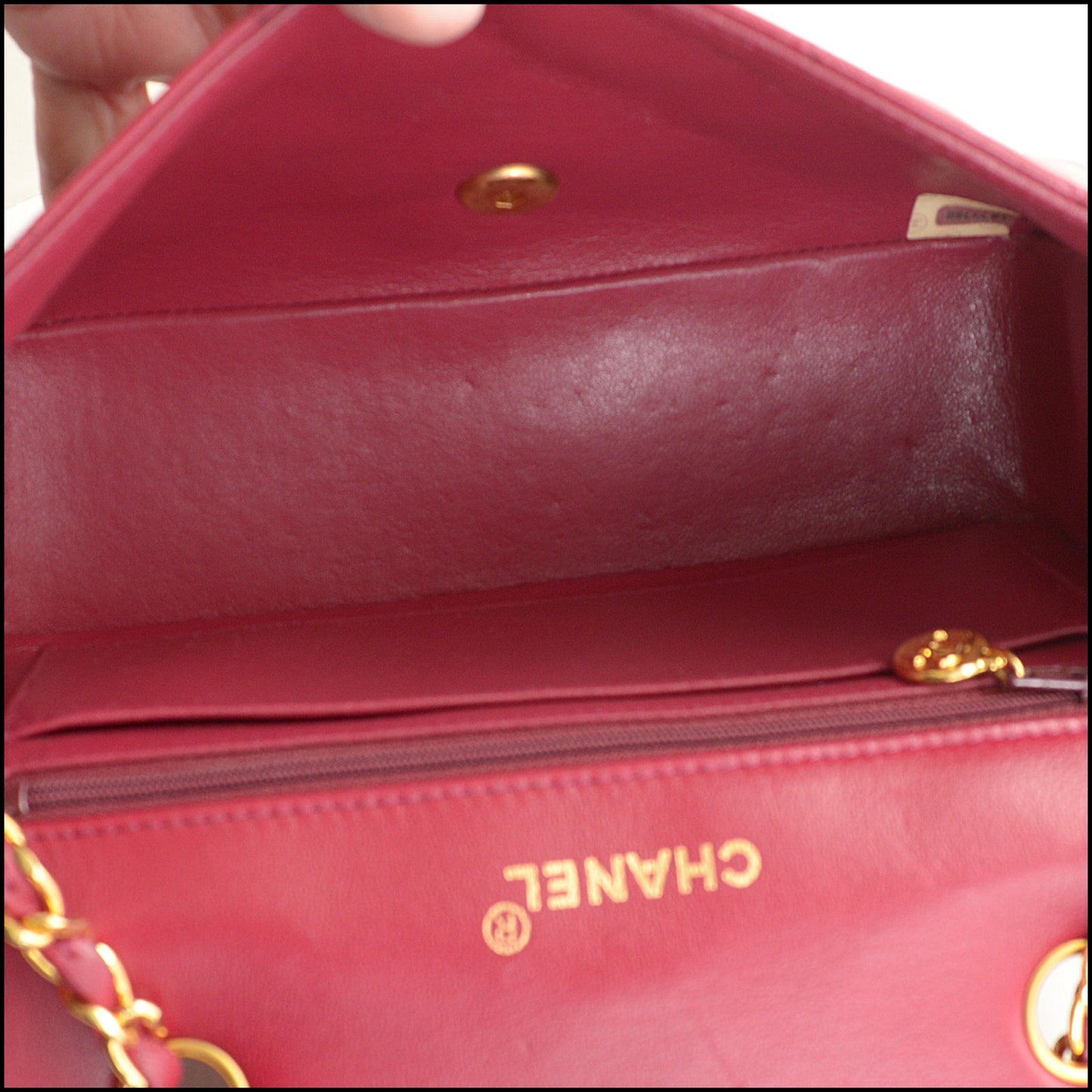 RDC14839 CHANEL Berry Diana Flap Bag '89-91