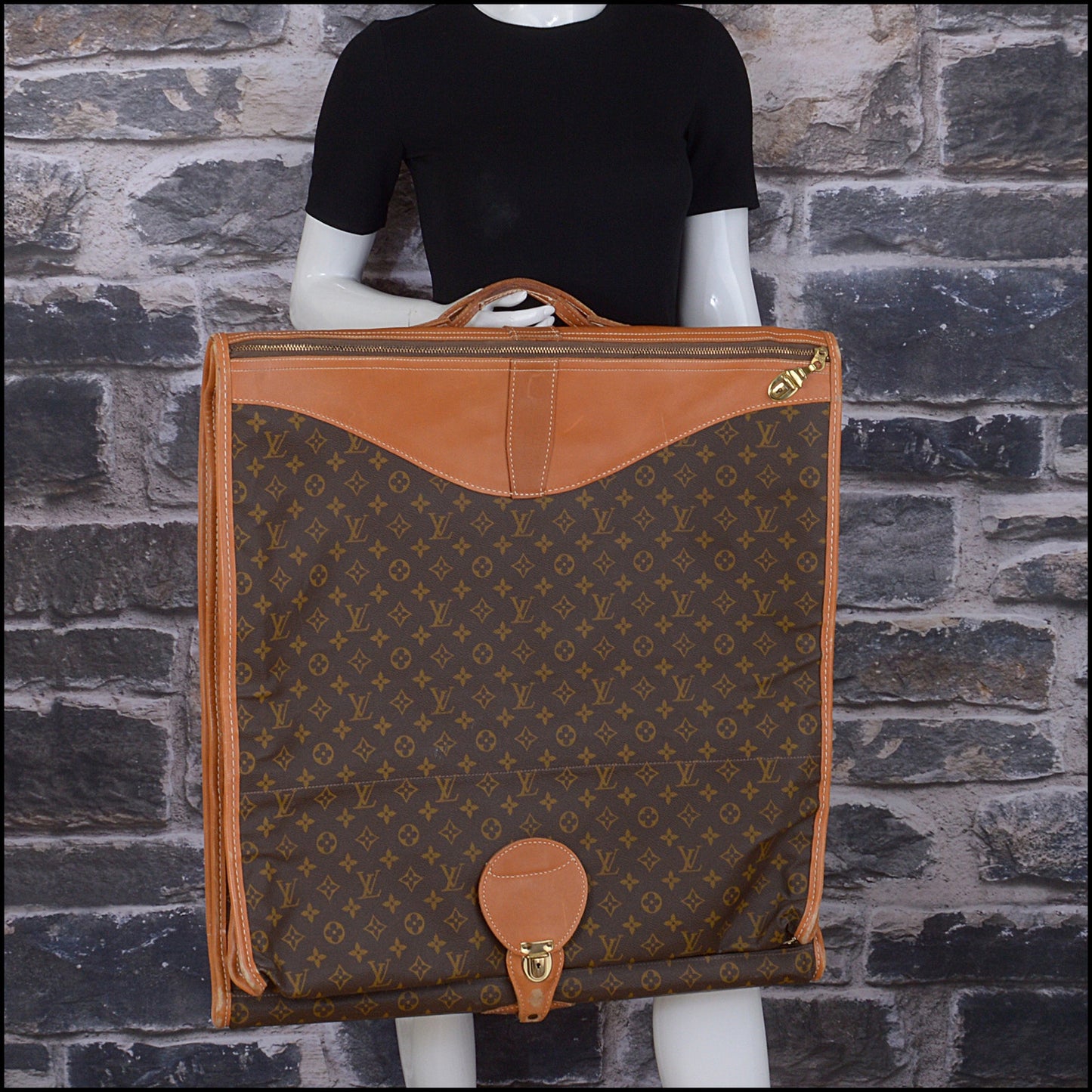RDC15084 LOUIS VUITTON Vintage French Co. LV Monogram Long Folding Garment Bag