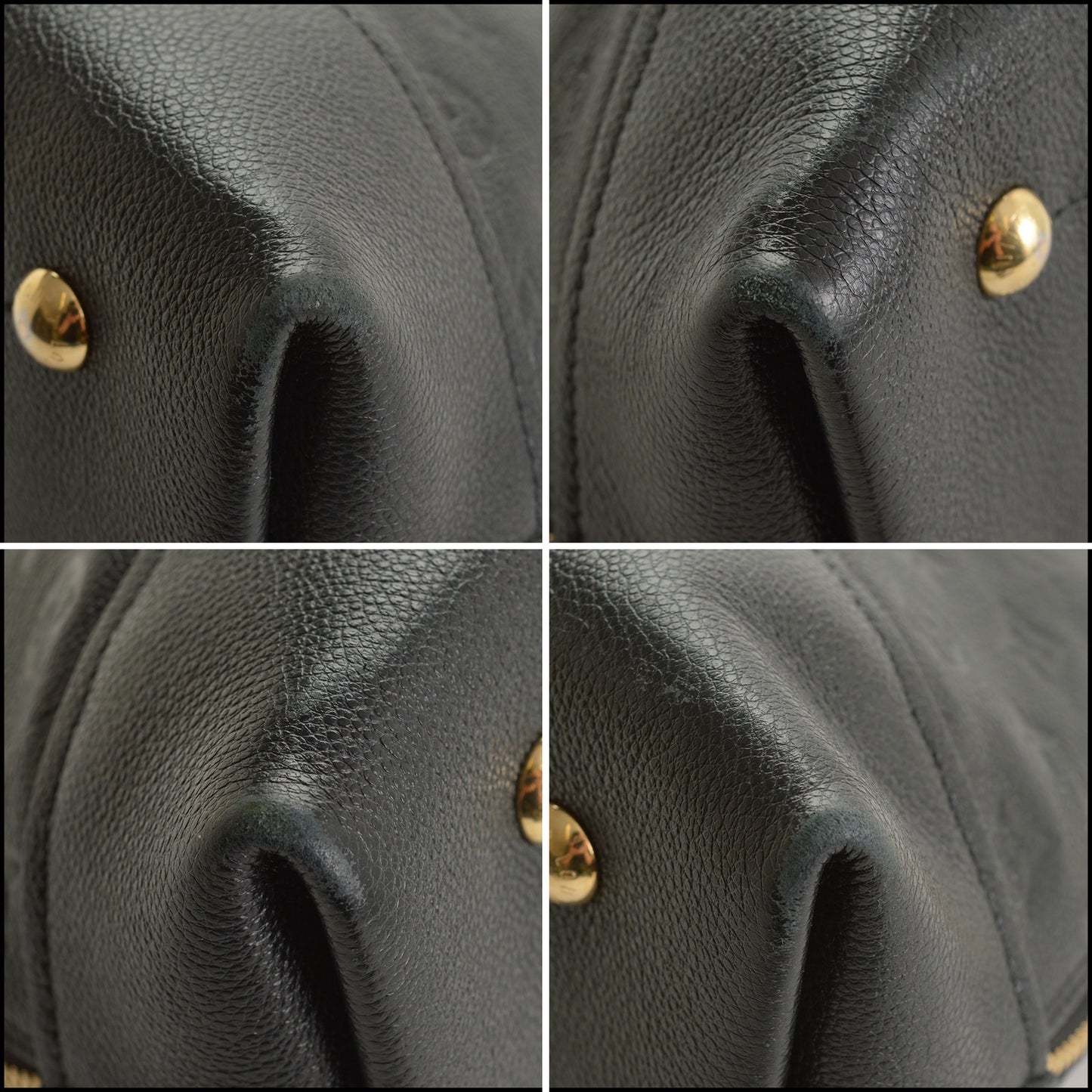 RDC15469 LOUIS VUITTON Black Empreinte Monogram Leather Neo Alma