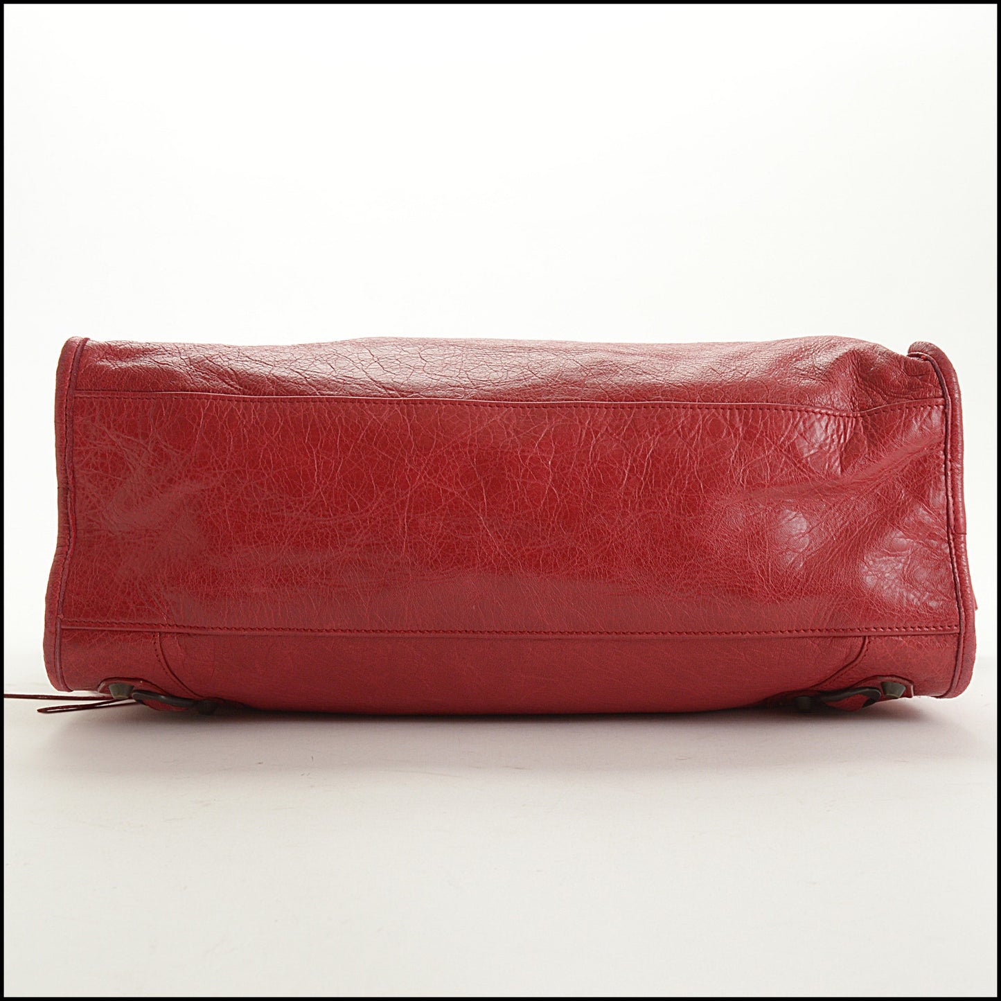 RDC15576 BALENCIAGA '08 Ruby Red Leather Le City Medium bag
