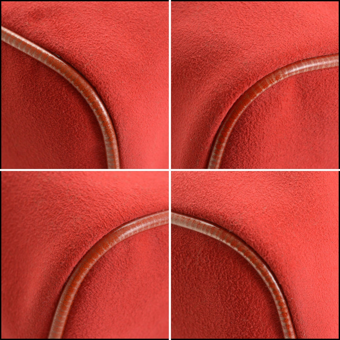 RDC15606 BALENCIAGA Vintage Red Ultrasuede Boston bag from Japan