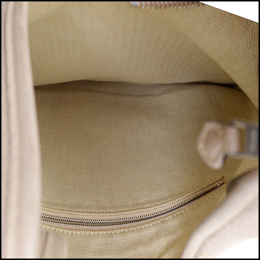 RDC13289 Authentic Hermes Gris Grey Leather Massai 32cm Shoulder Bag
