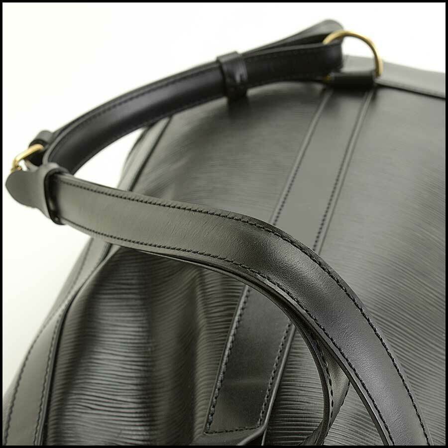 backpack black epi leather