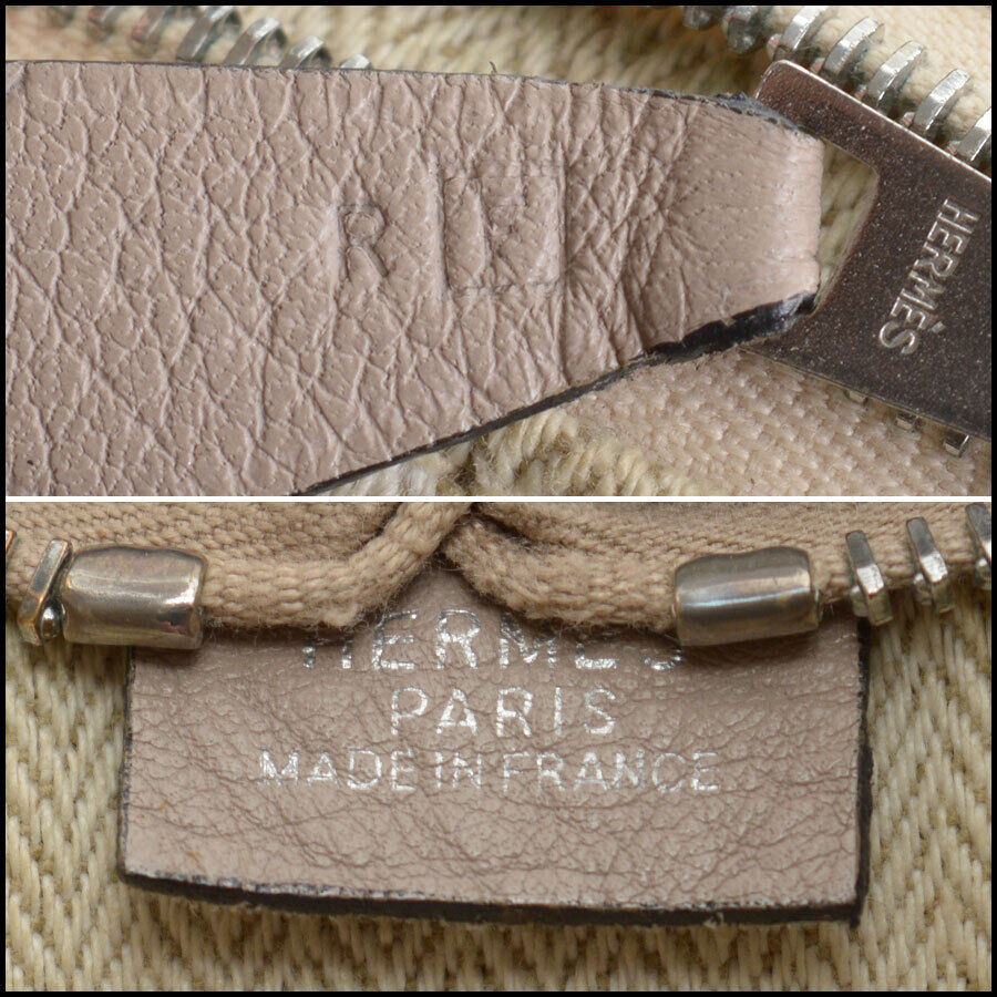 RDC13289 Authentic Hermes Gris Grey Leather Massai 32cm Shoulder Bag