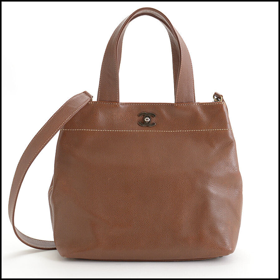 chanel brown shoulder bag