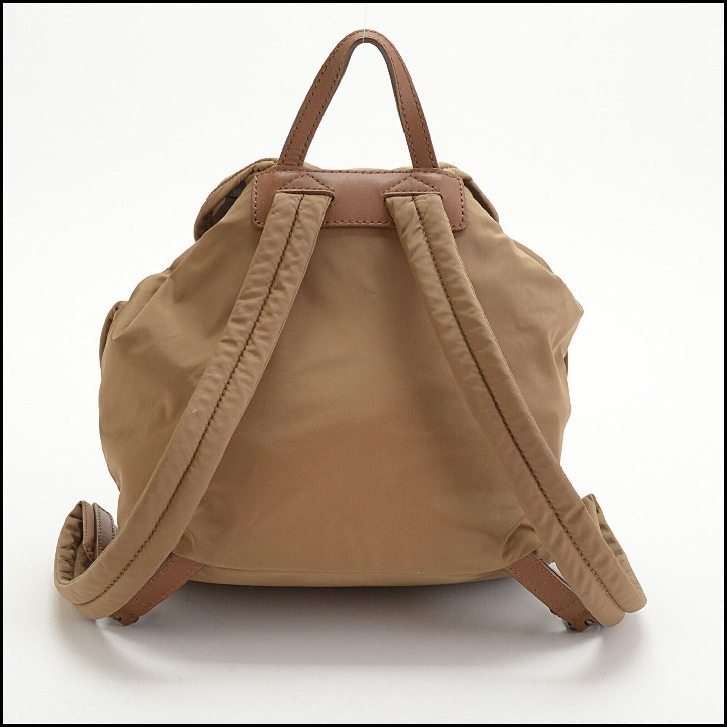 RDC13724 Authentic BURBERRY Archive Beige Nylon Front Pockets Mini Backpack