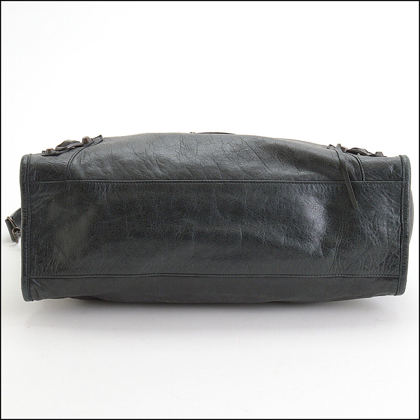 RDC13553 Authentic BALENCIAGA 2010 Black Lambskin Classic City Bag