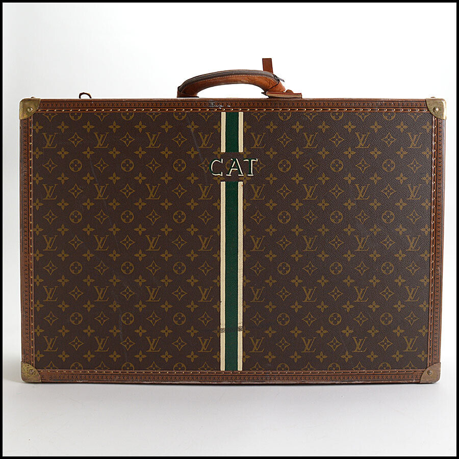 RDC13485 Authentic LOUIS VUITTON Vintage Monogram Bisten 65 Trunk Suitcase CAT