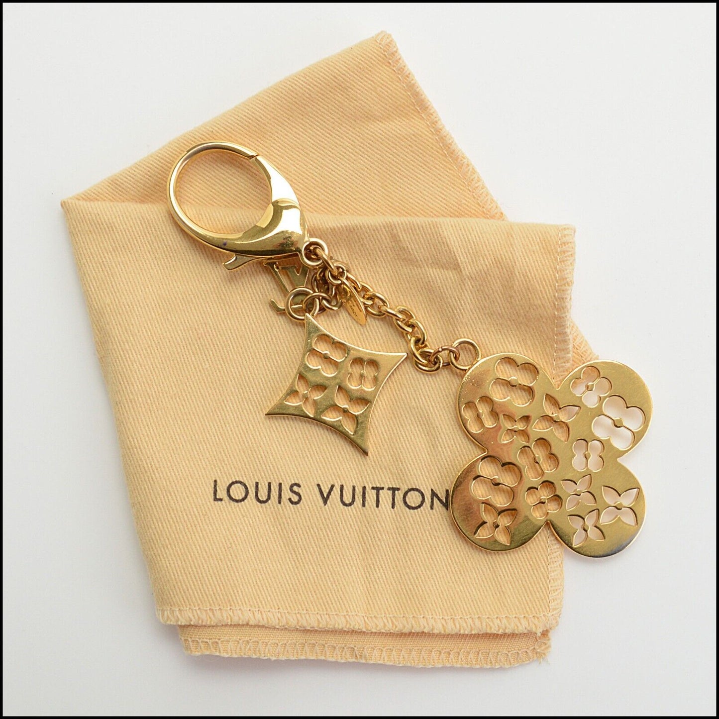 RDC13726 Authentic LOUIS VUITTON Gold Ivy Bag Charm