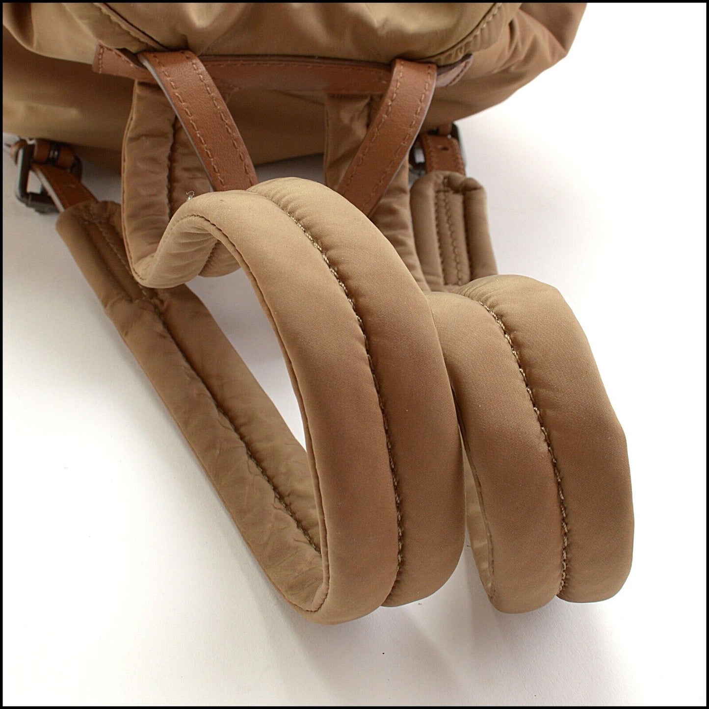RDC13724 Authentic BURBERRY Archive Beige Nylon Front Pockets Mini Backpack