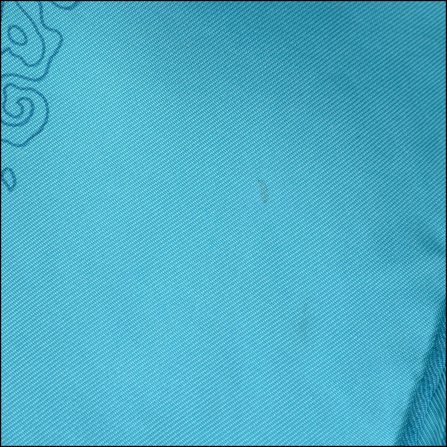 RDC13588 Authentic HERMES Turquoise Legende Kuna Peuple de Panama 90 Silk Scarf