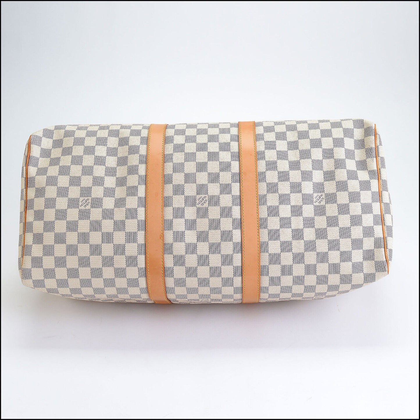 RDC13613 Authentic LOUIS VUITTON Damier Azur Canvas Keepall 50 Carry-On Travel Bag