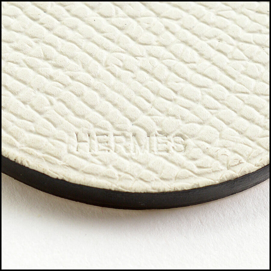 RDC10994 Authentic HERMES White Leather Penguin Purse Charm Keyring