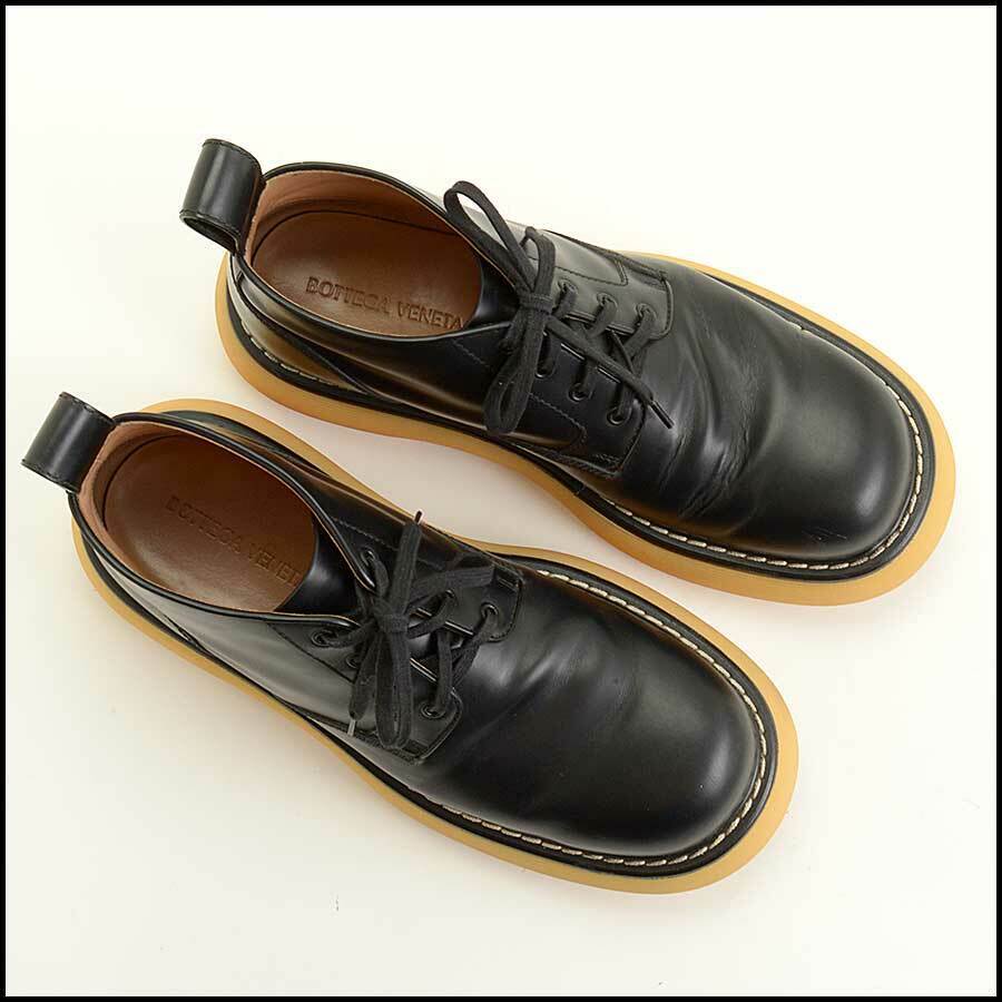 RDC11511 Authentic BOTTEGA VENETA Black Rubber Sole Bounce Boots Men's Size 45